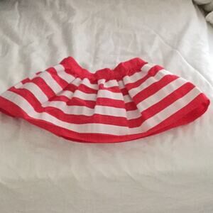 Gymboree Pink white stripe skirt diaper cover NWT